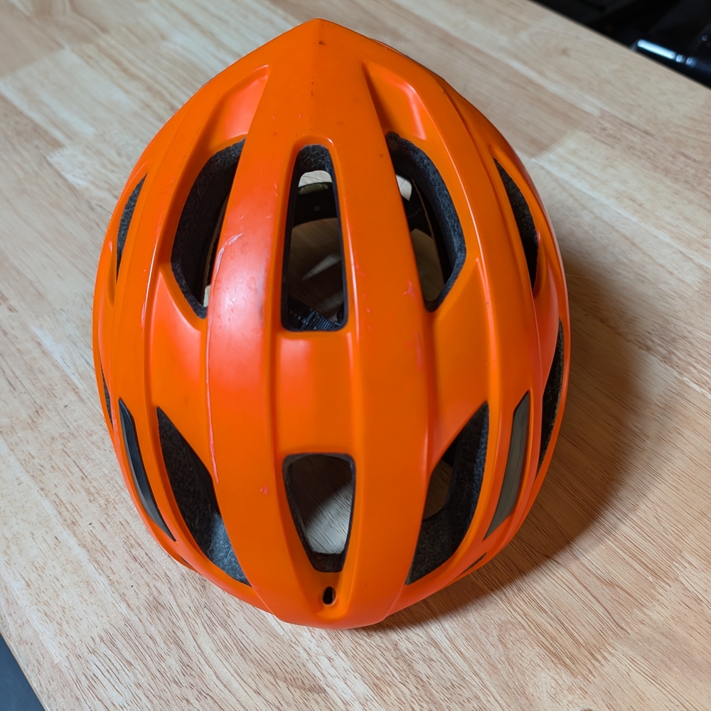 Specialized Bright Orange Reflective Bike Helmet Medium